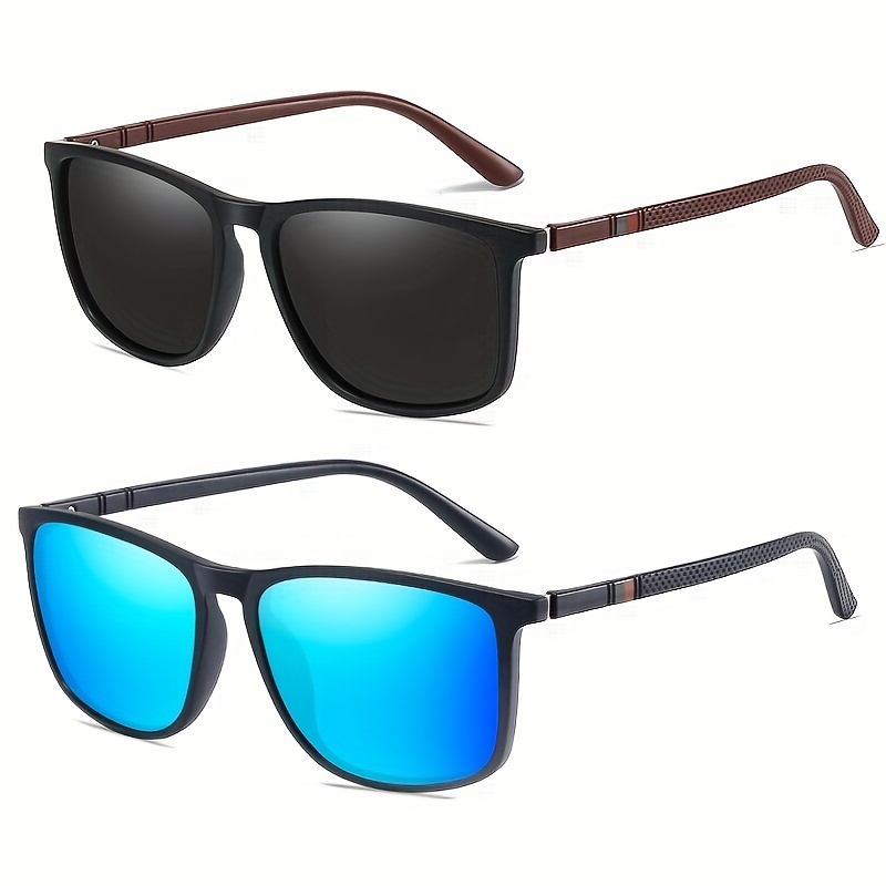 Men's Vintage Sports Polarized Sunglasses Lightweight Frame - Temu