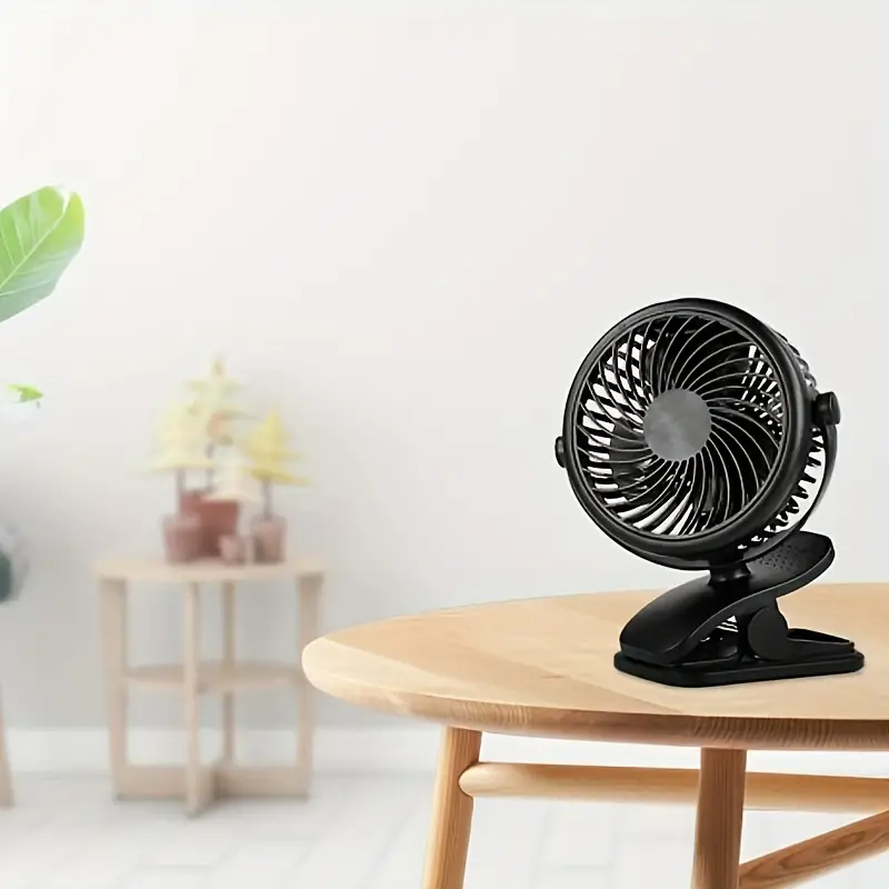 6 inch clip on fan 3 speeds small fan with strong airflow clip desk fan usb plug in with sturdy clamp ultra quiet operation for office dorm bedroom stroller details 6