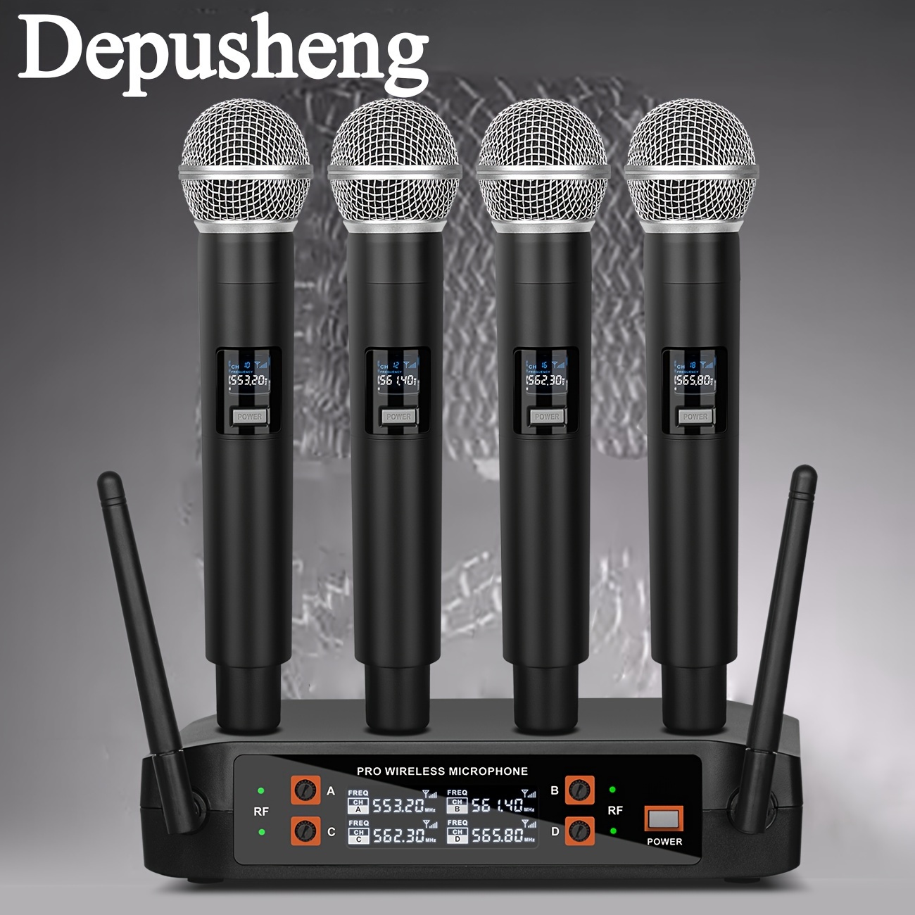Microfonos Inalambricos Profesionales Microfonos UHF Profecional Systema  KARAOKE
