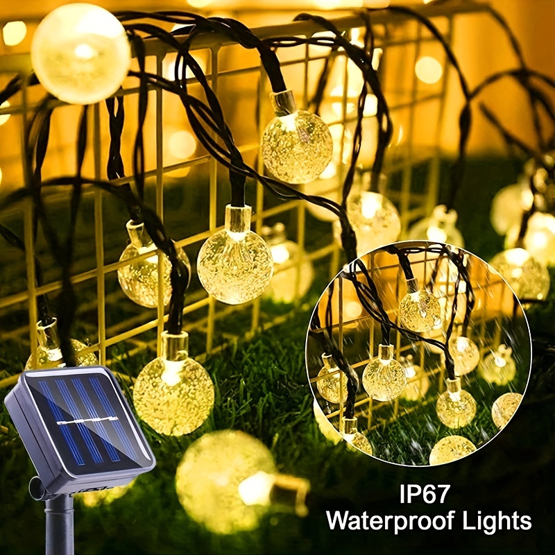 2 Packs Solar Fairy Lights Waterproof Outdoor Firework Lights 60/90/120 ...