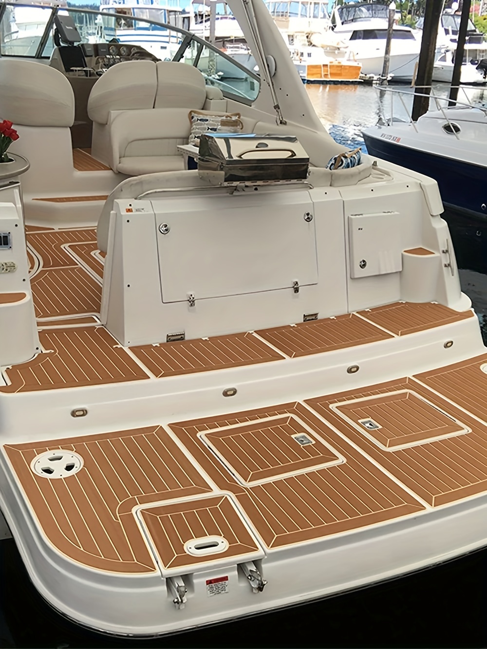94x 35 Marine Boat Flooring EVA Foam Yacht Teak Decking Sheet Carpet  Floor Pad for Boat Decking, Fish Boats, Kayak Decking 