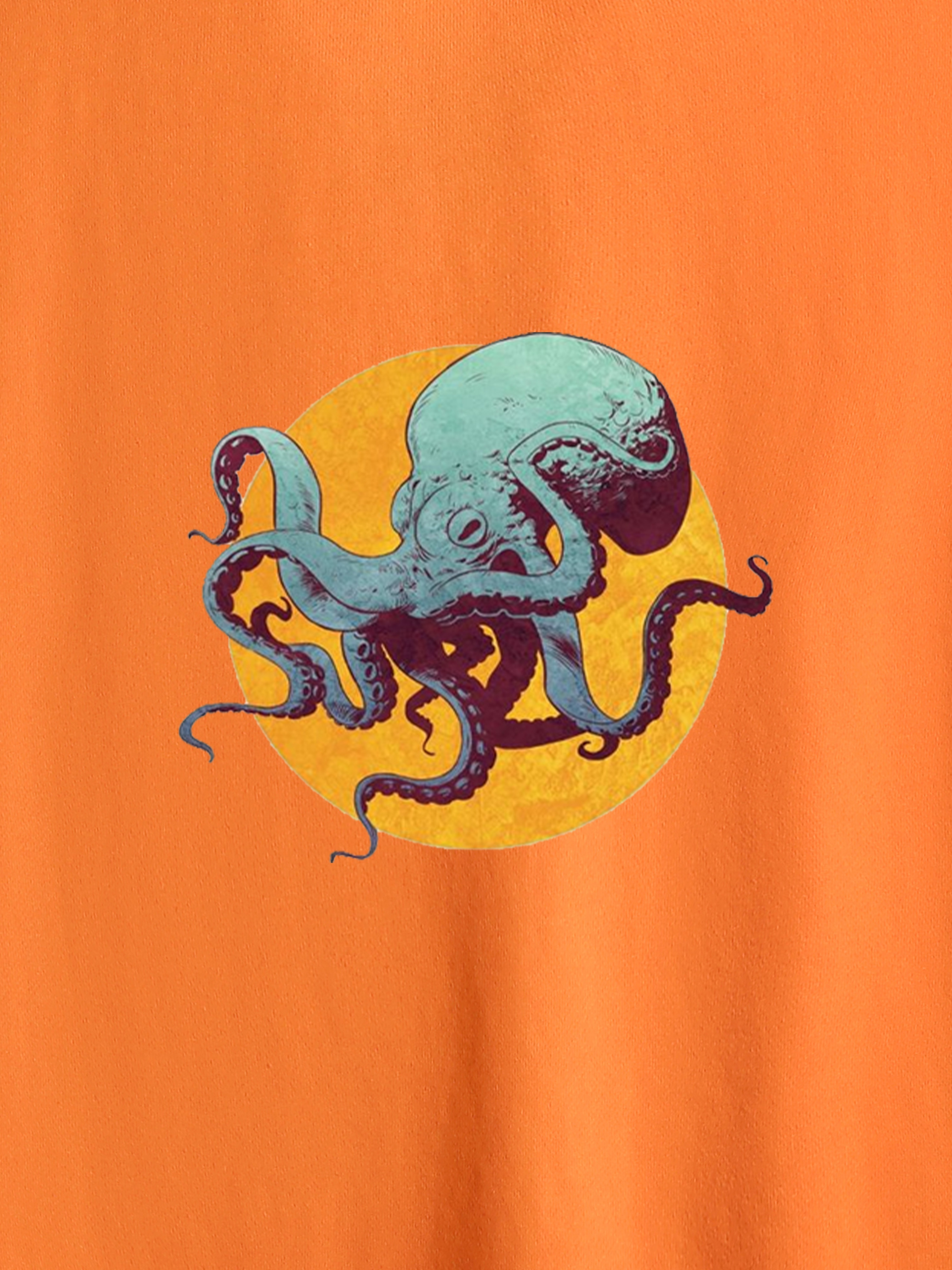 Felpa on sale octopus arancione