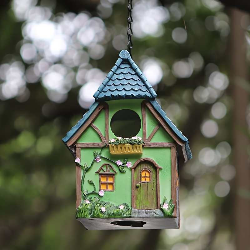 Birdhouse pour l'extérieur Suspendu Humming Bird House, Colibris Maisons de  nidification pour l'extérieur avec corde, Cabane / nid d'oiseau sauvage  confortable pour Audubon Finch Canary