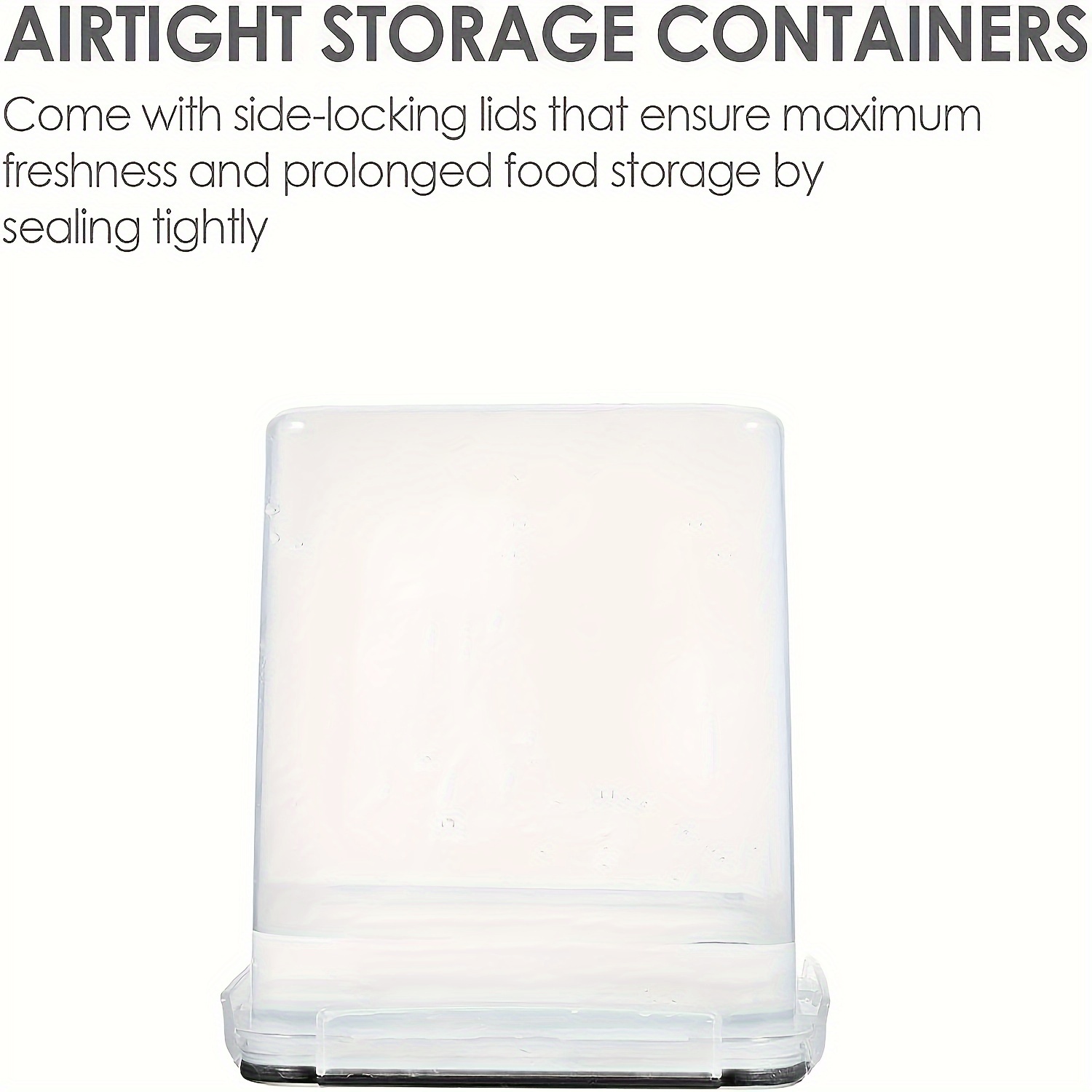 Airtight Food Storage Containers With Latch Lock Pantry - Temu