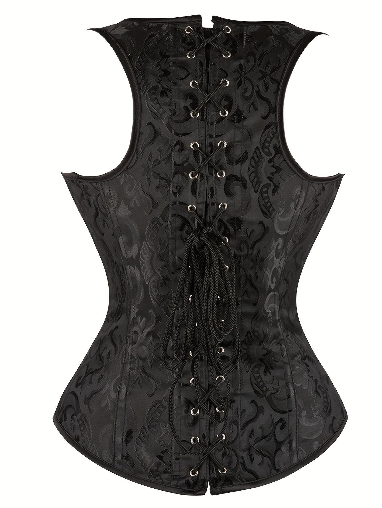 Victorian Corset Sexy Bustier Top Corselet Overbust Paisley