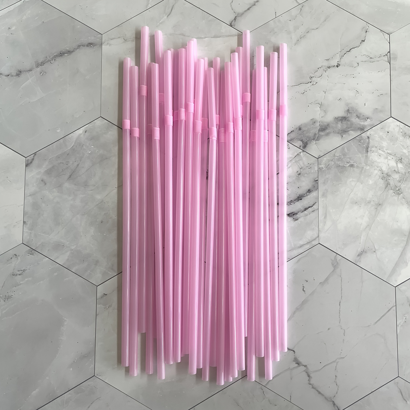 100Pcs 10.3 inch Colorful Extra Long Flexible Drinking Straws,Individual  Package Disposable Plastic Straws,Extra Long Flexible Party Fancy Straws. 