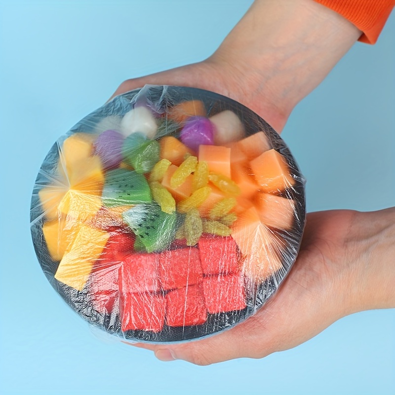 Disposable Food Covers Plastic Refrigerator Food Wrap Odor - Temu