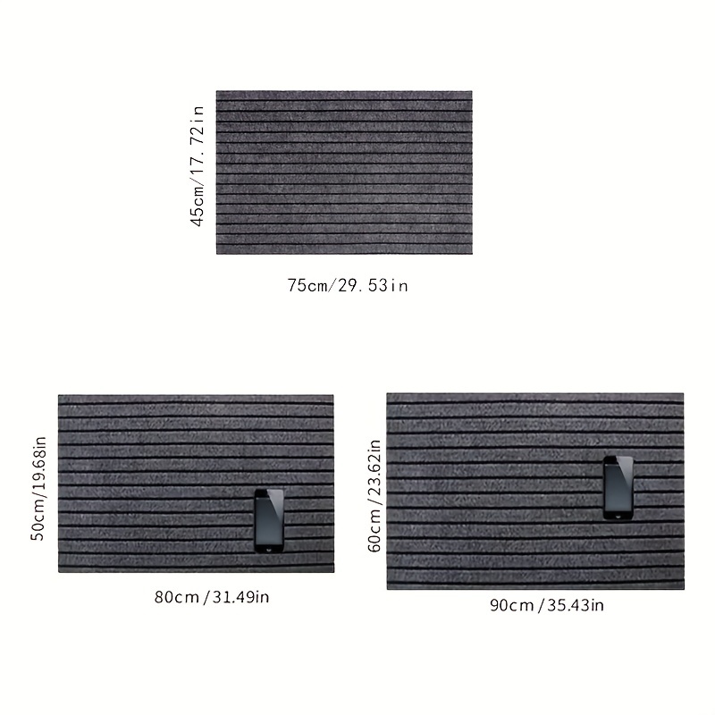 Durable Striped Floor Mat, Modern And Minimalist Entry Mat