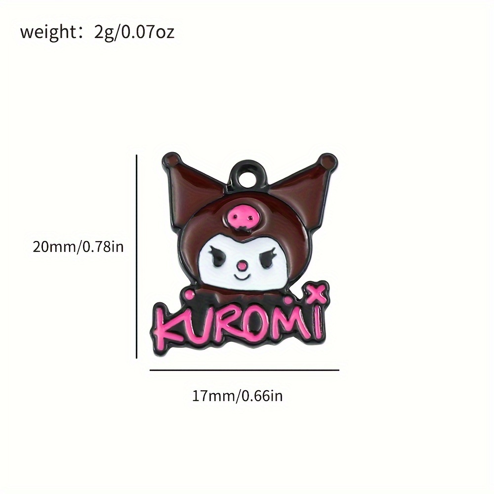 10pcs Sanrio Charms for Jewelry Making Hello Kitty My Melody Kuromi  Kuromilawi Cartoon DIY Pendant Wholesale Supplies