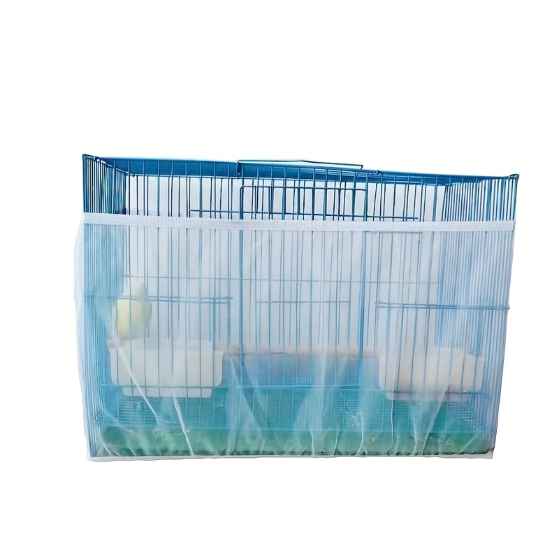 Couverture de cage à oiseaux - Filet de protection universel lavable pour  les oiseaux, housses anti-graines pour cages à oiseaux, ventilées et  étanches à la poussière, pour les oiseaux perroquets, Blue Qyro