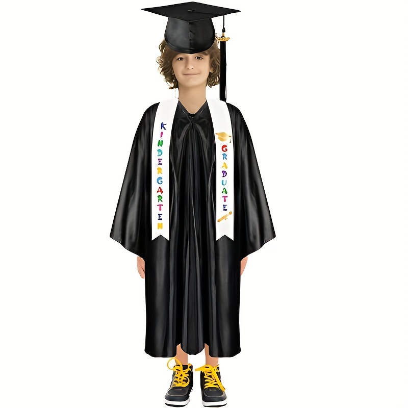 Boys Graduation Ribbon Shoulder Straps Honor Award Satin Shawl