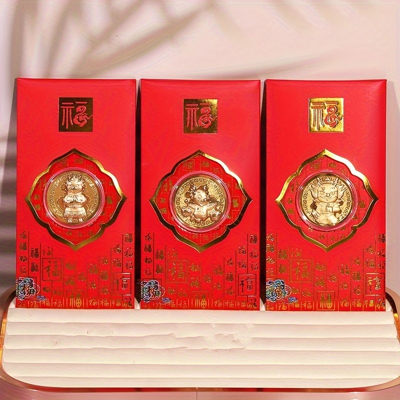 Temu 2024 Year of Gragon Red Envelopes starting at $