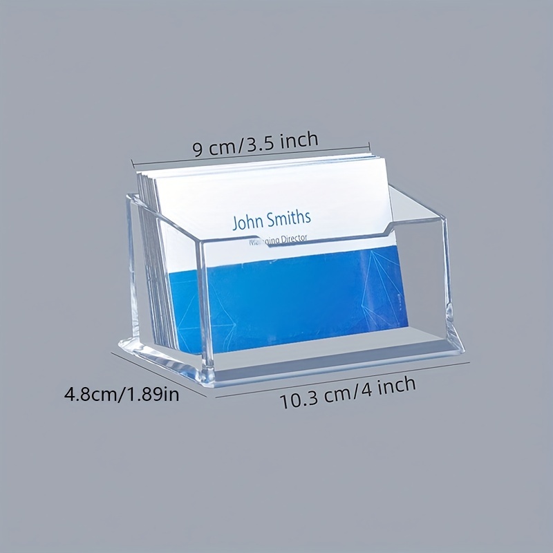 Stylish Acrylic Desktop Card Holder Perfect Creative Storage Temu