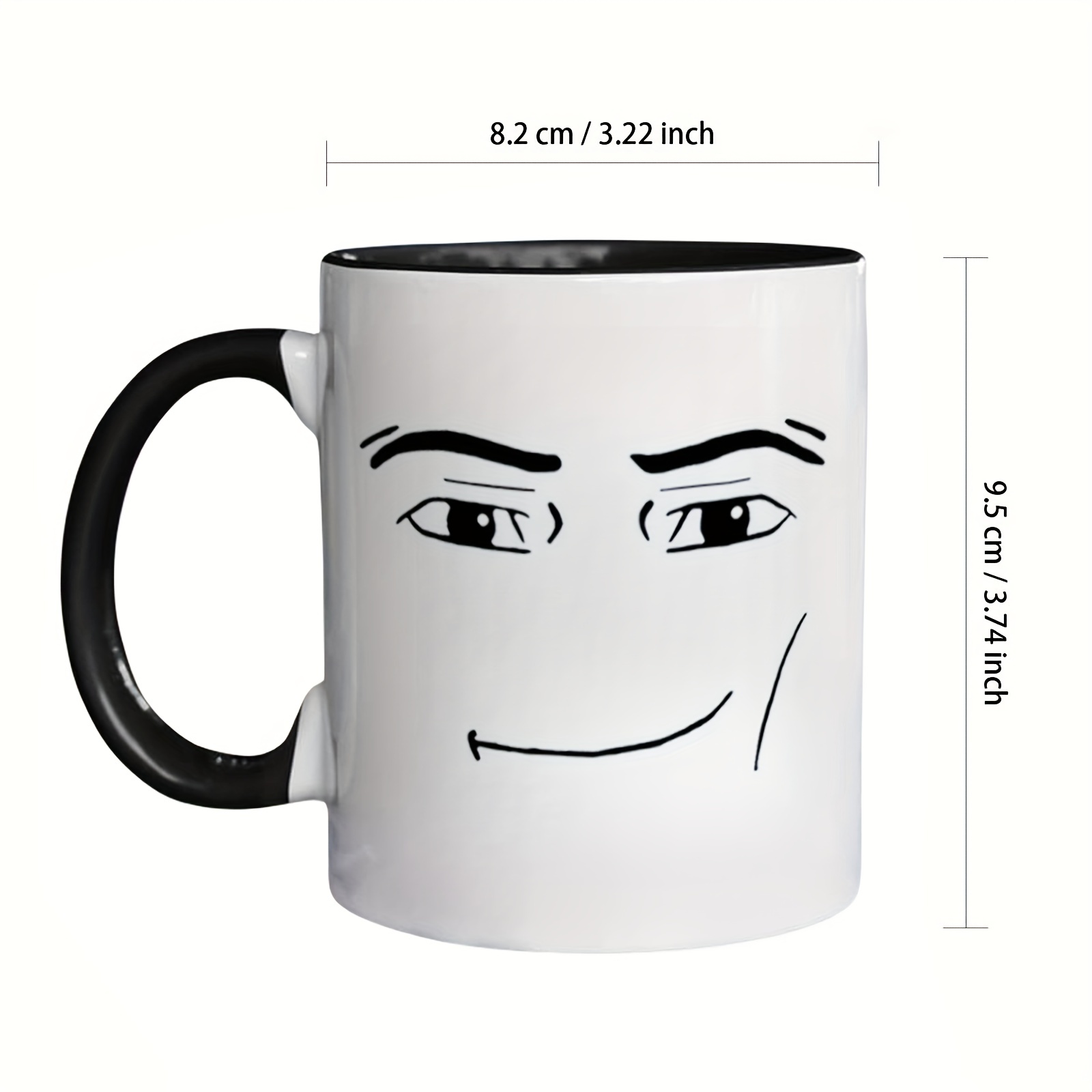 Fun Man Face Mug, Ceramic Can Be Washed In Dishwasher Premium Mugs