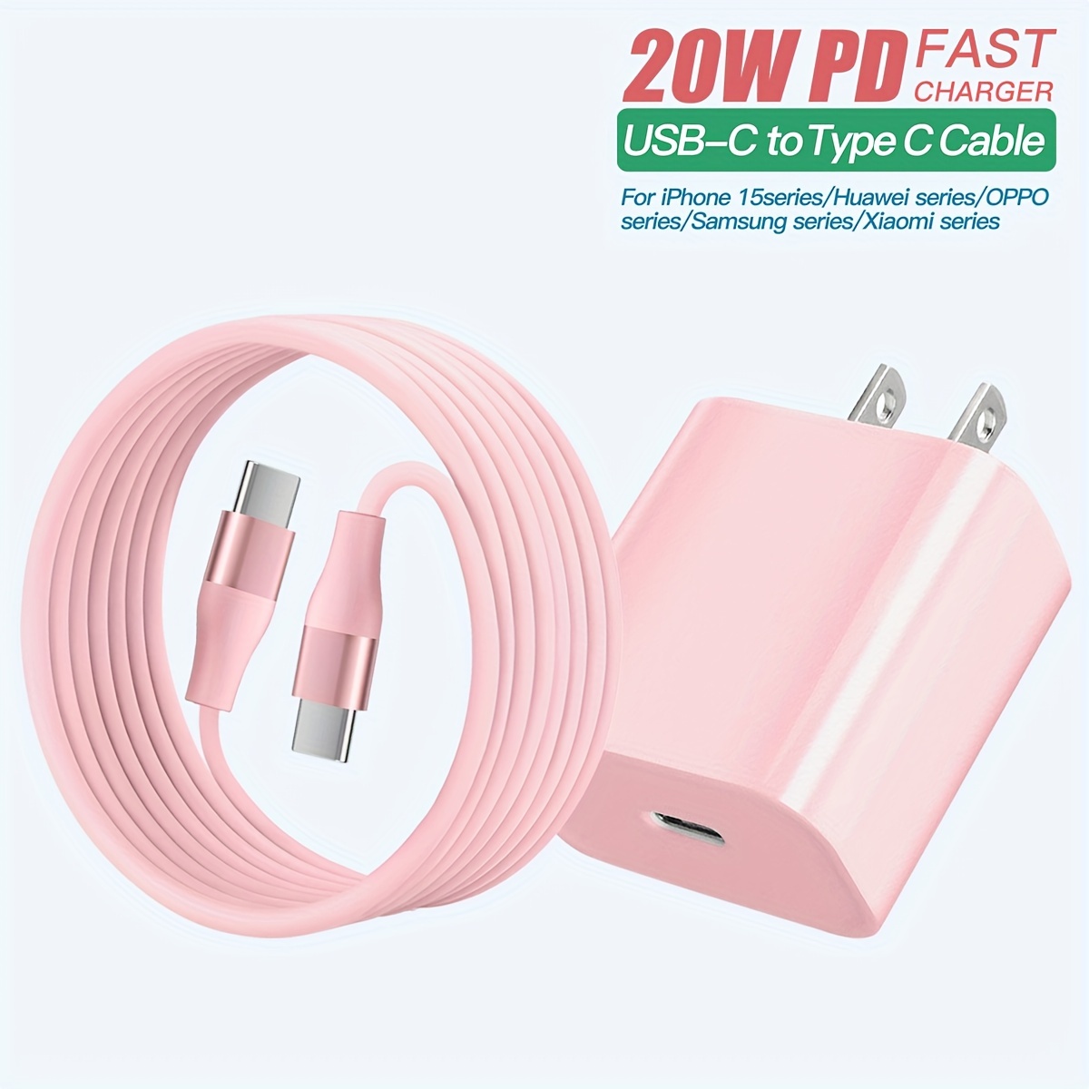 Pd Usb c Fast Charger Adapter With (about 2 Meters) Usb Type - Temu