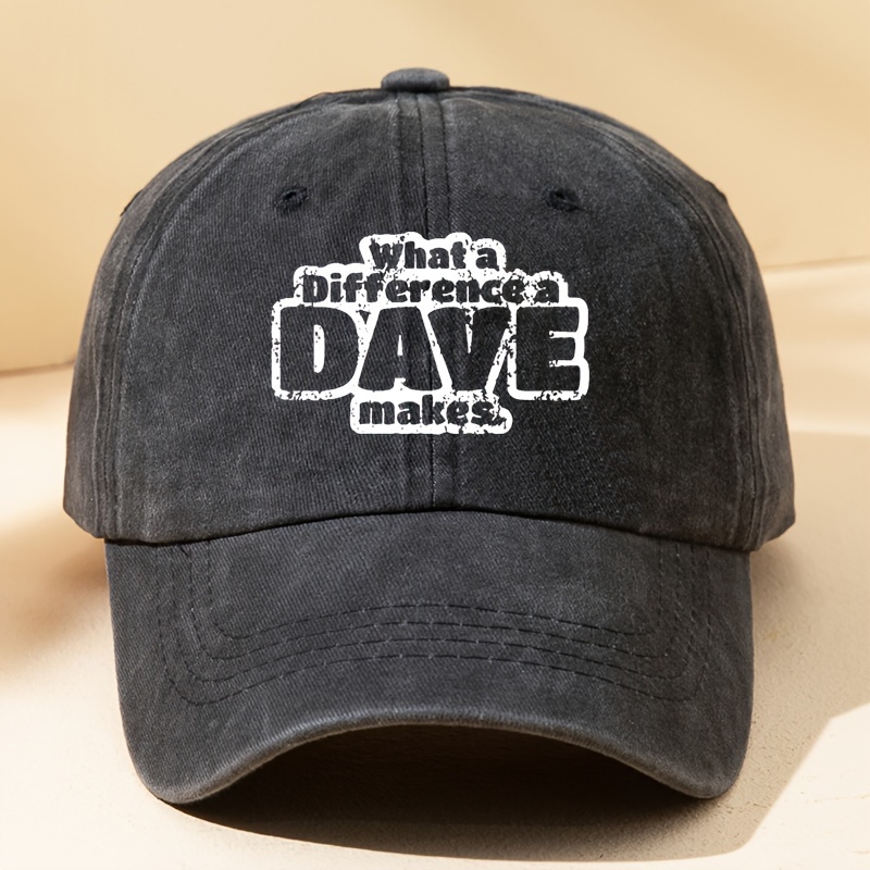 Dave Letter Print Baseball Women Men Sun Hat Trucker Hat - Temu