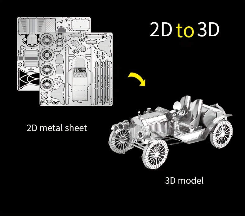 Diy 3d Metal Assembly Stainless Steel Puzzle: Create Super - Temu