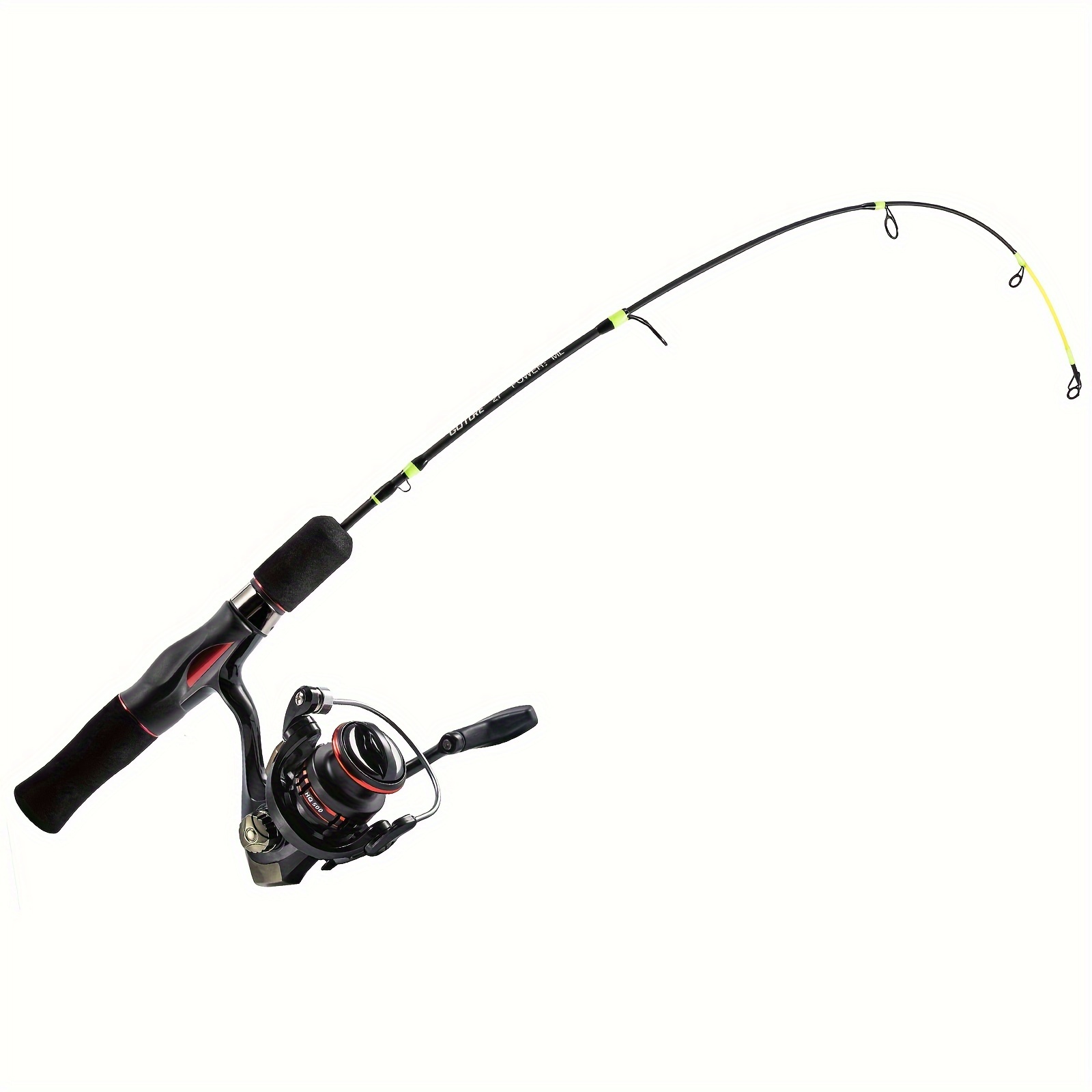 * Ice Fishing Reel & Rod Combo, 71.12cm/28in High Visibility Ice Fishing  Rod With Reel, Fishing Tackle