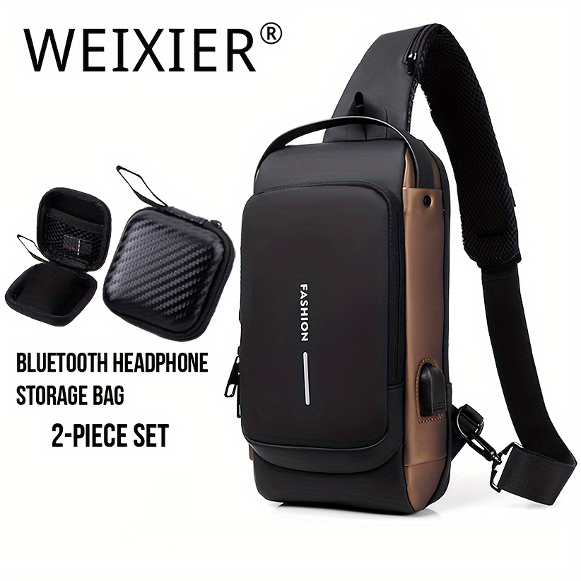Weixier Men's Chest Bag Multi functional Sports Anti theft - Temu