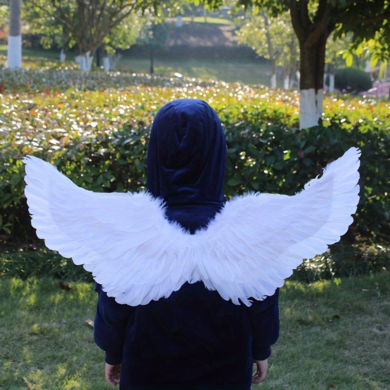 

White Wings, Exquisite Elegant Props, Feather Wings Decoration Travel Photography Dress Up, Cosplay Accessories, Christmas, Thanksgiving Gift, Halloween Cosplay Costume Props
