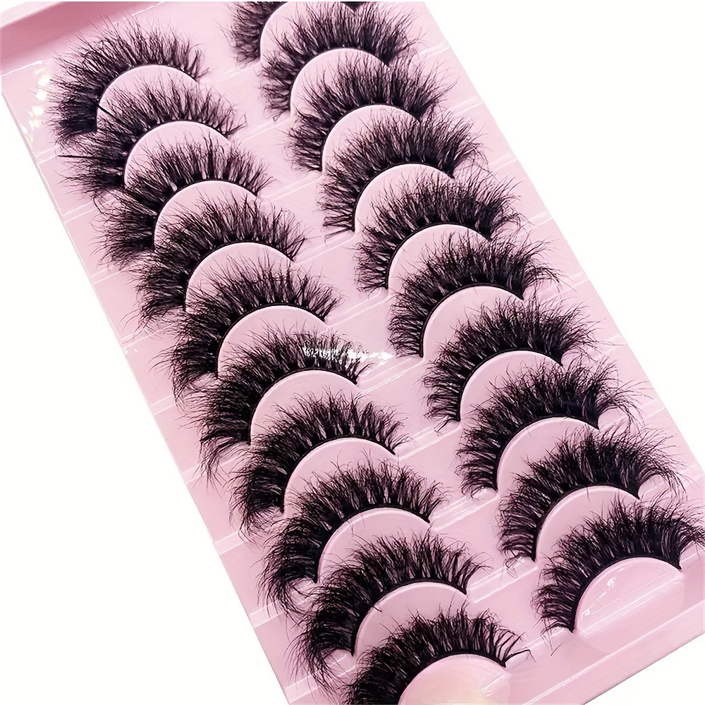 10 Pairs 3D Mink Lashes Natural Thick False Eyelashes Dramatic Volume Wispy  * Eyelash Extension