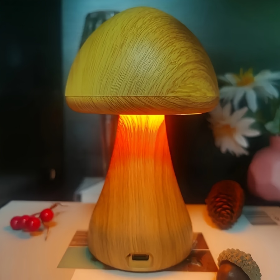 Lampada Tavolo Creativa A Fungo Led 1pc Dimmerabile A Tre - Temu Italy