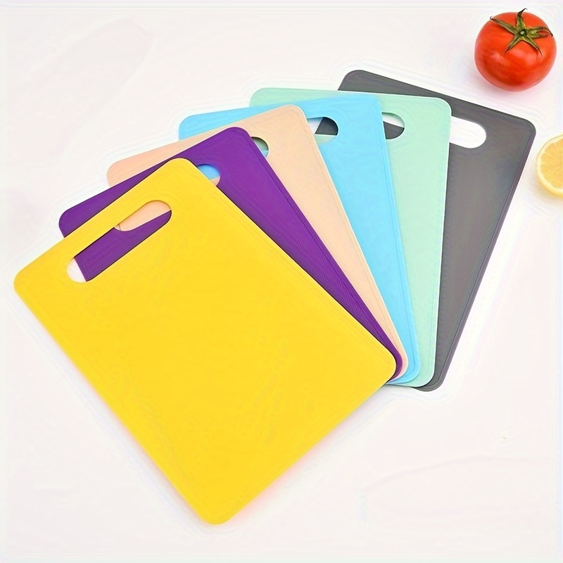 Chopping Board, Colored Plastic Cutting Board For Fruits And Vegetables,  Size Kitchen Cutting Board, Non-slip Plastic Cutting Board, Fruit And  Vegetable Cutting Board, Kitchen Stuff - Temu