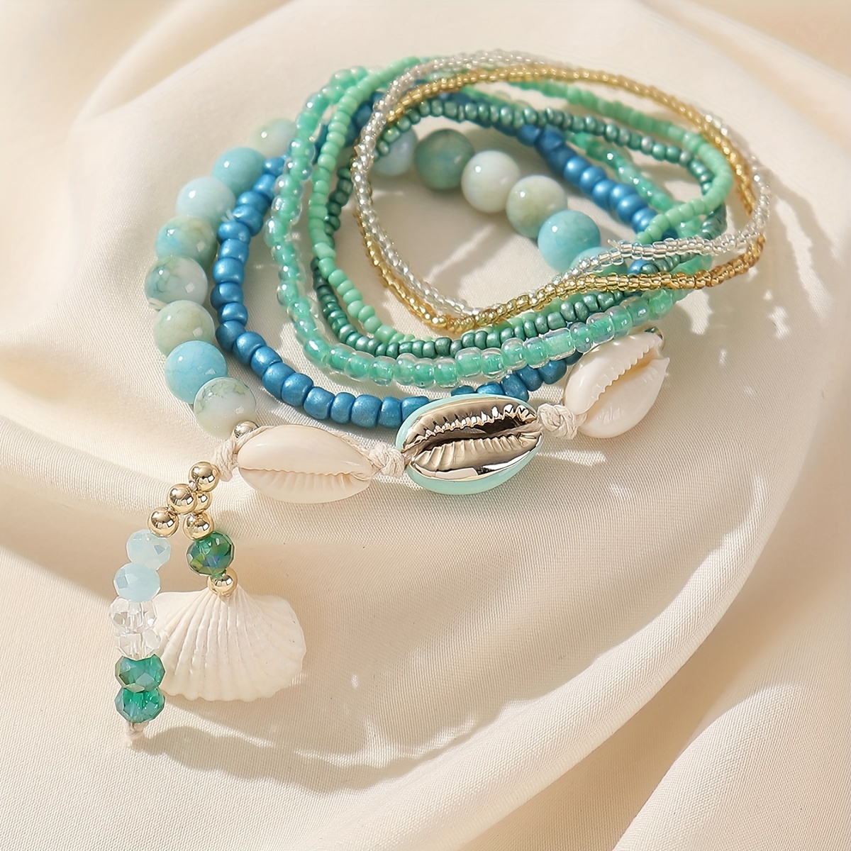 Handmade Ceramic Beads for Jewelry Making 7pcs Jumbo Beads 