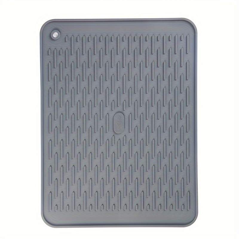 1pc, Dish Drying Mat, Dining Table Protection Pad, Silicone Insulation Pad, Non-slip Pad, Cup Pad, Non-slip, Dining Table Mat, Kitchen Supplies