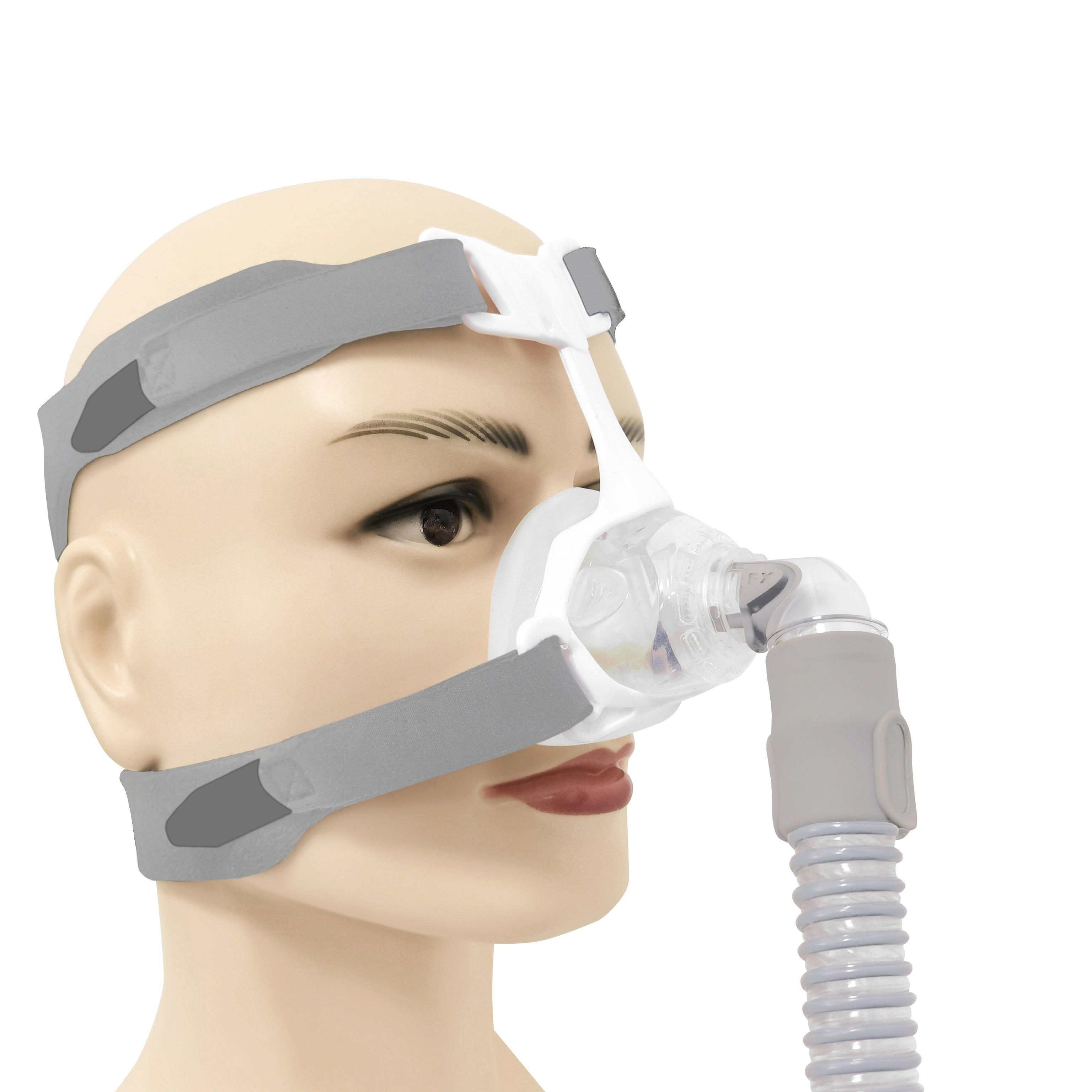 Casco de repuesto universal para máscara completa, repuesto de parte CPAP  para la cabeza (sin máscara) (azul)