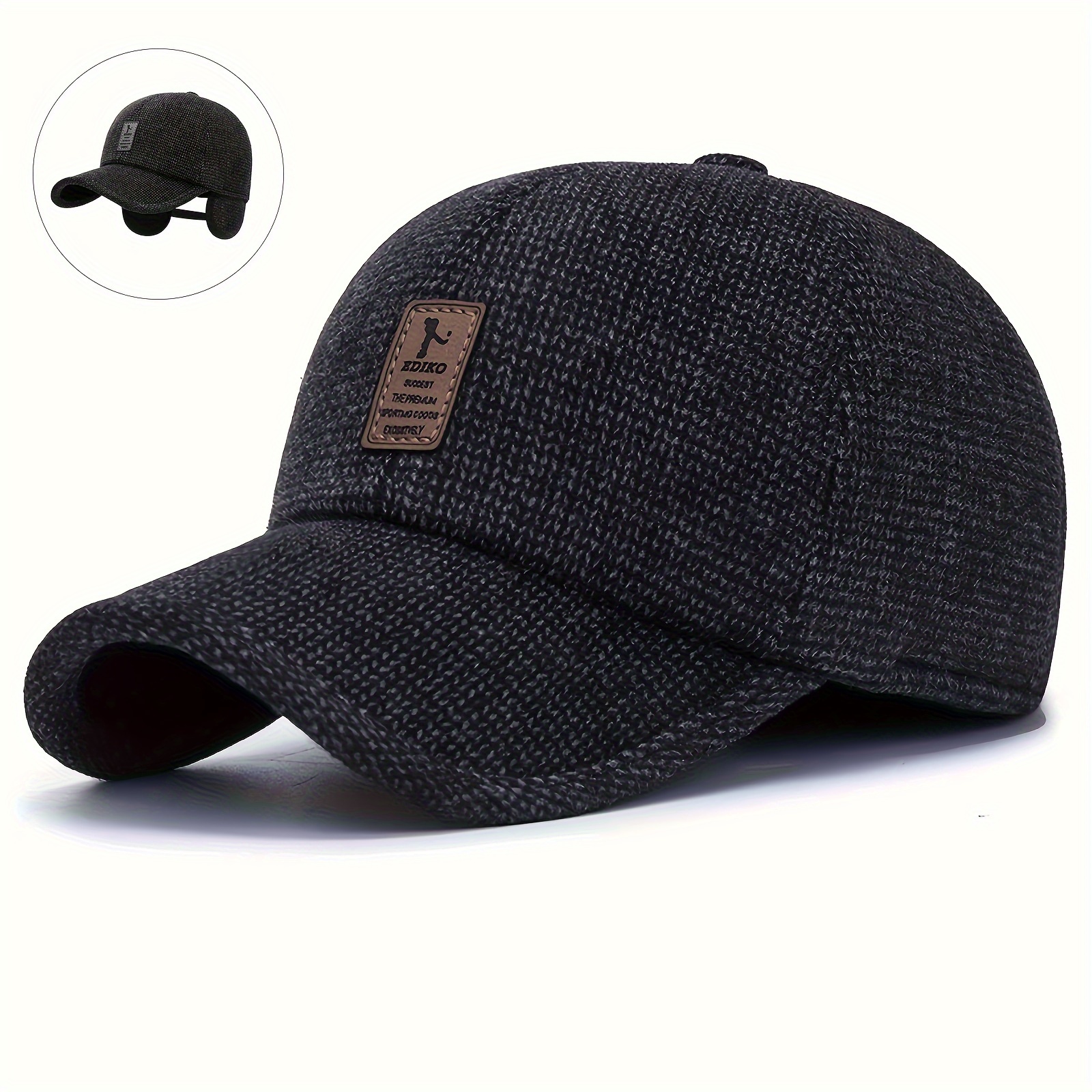 Casquette d'hiver chaude Sport Golf casquette de Baseball chapeaux pour  hommes décontracté mode papa casquettes avec oreillettes épaisses