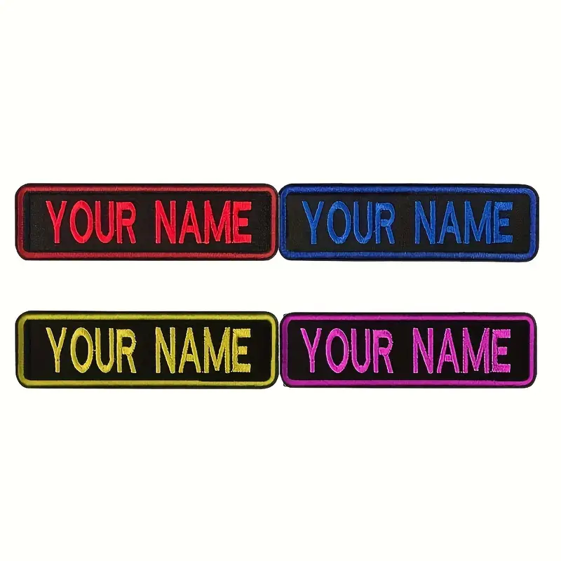 Custom Personalized Embroidered Name Patches Embroidered - Temu