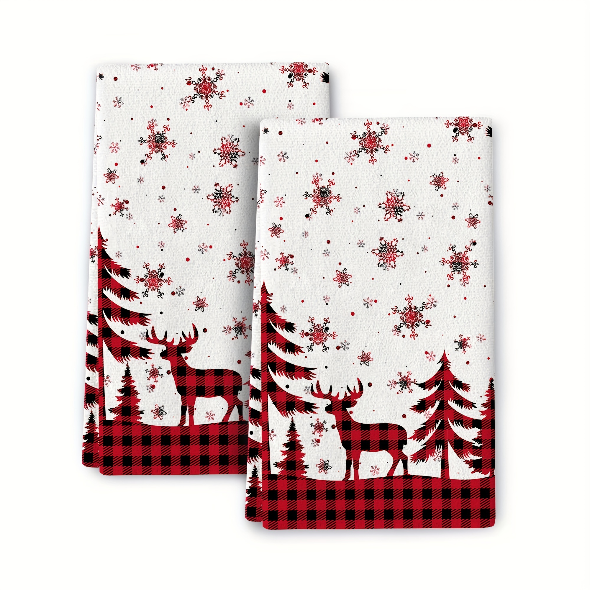 Christmas Hand Towels Christmas Kitchen Towels Soft Cleaning - Temu