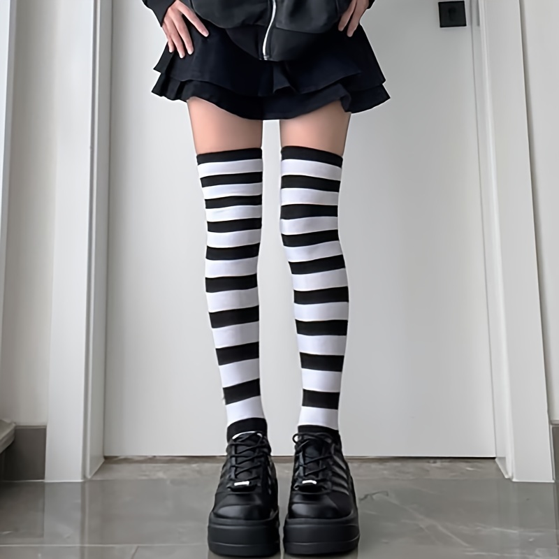 Thigh High Socks Dance Socks Cosplay Knee Socks Halloween - Temu Canada