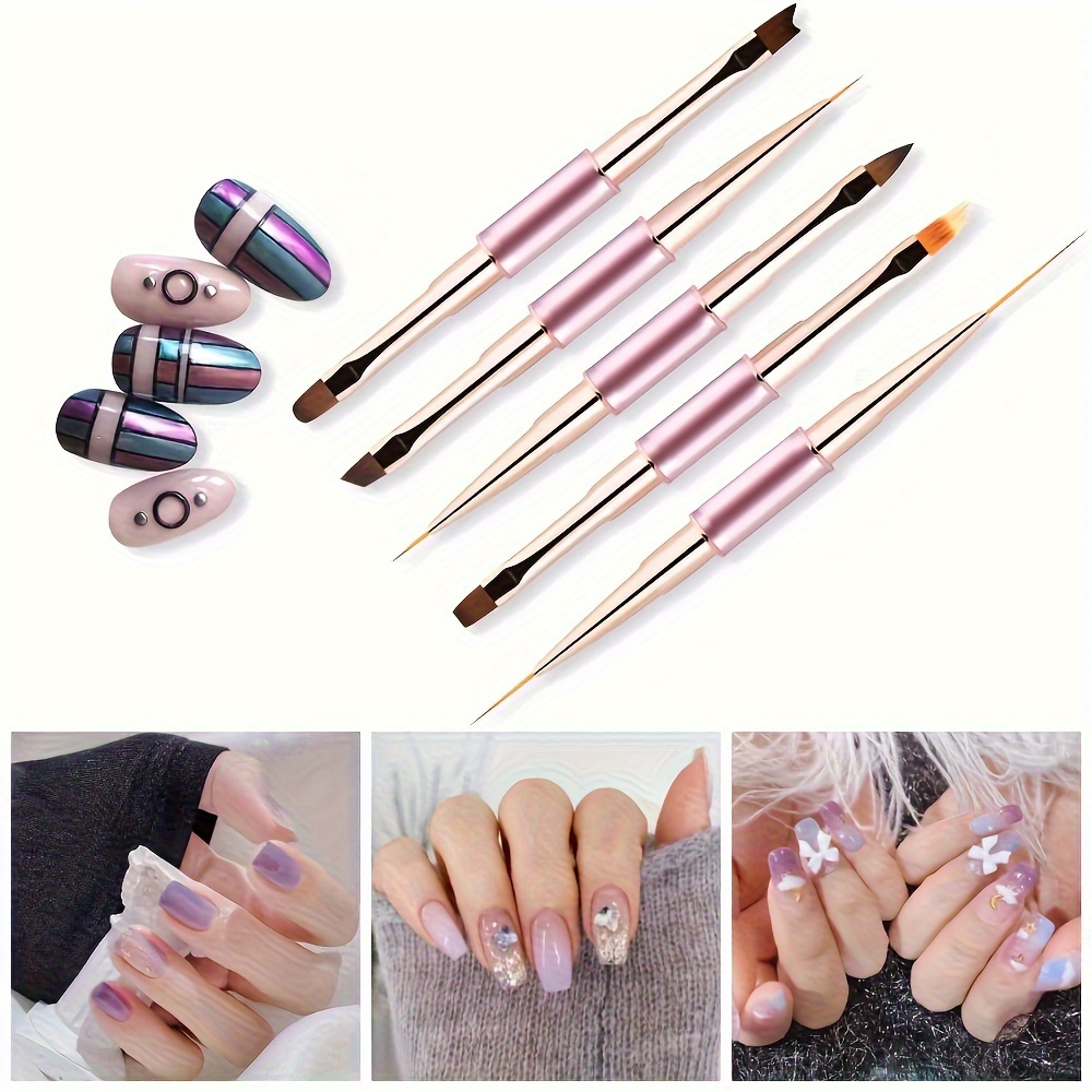 Nail Art Brushes Set Nail Art Liner Brushes Set nail Gel - Temu