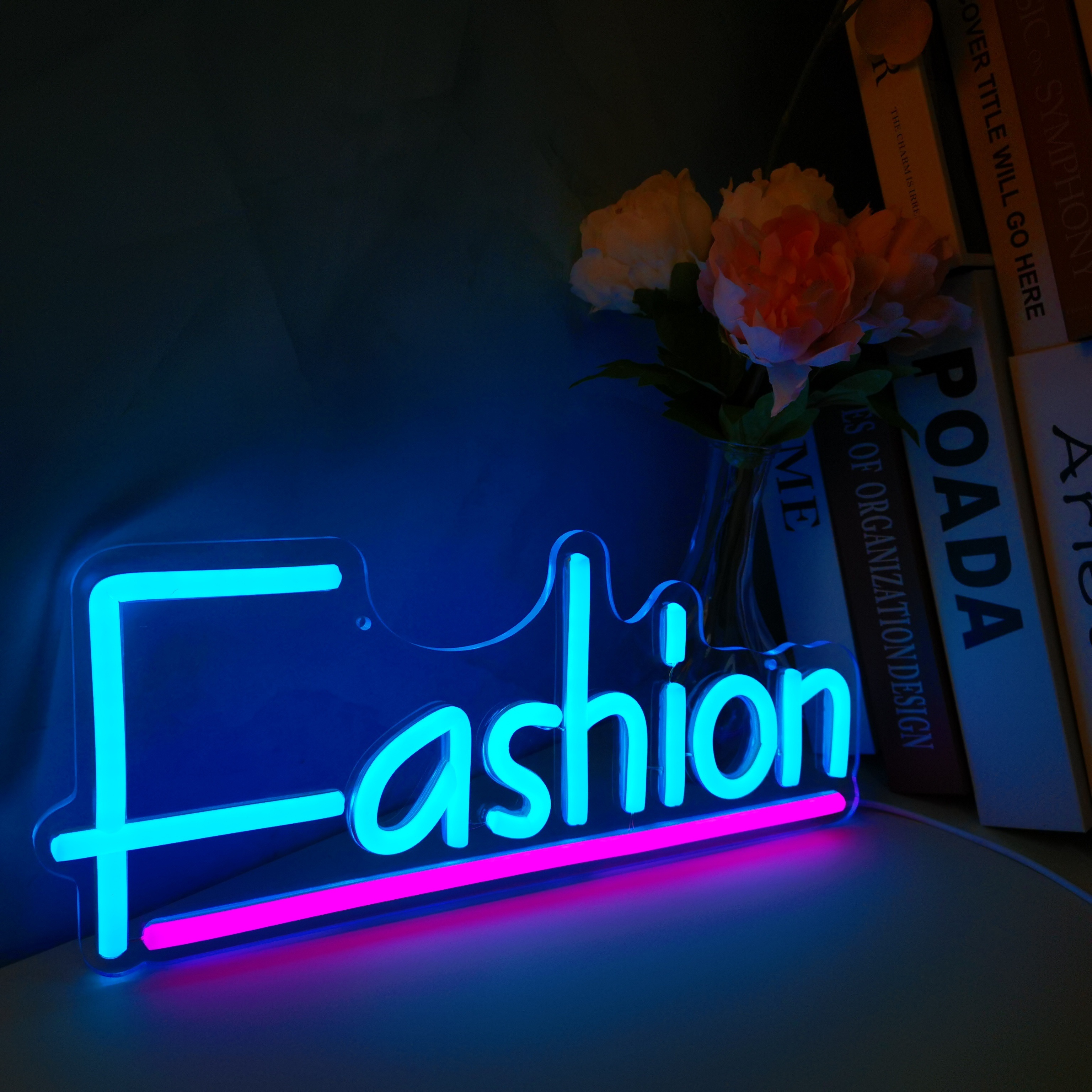 Elegant Orchid LED Neon Light Sign