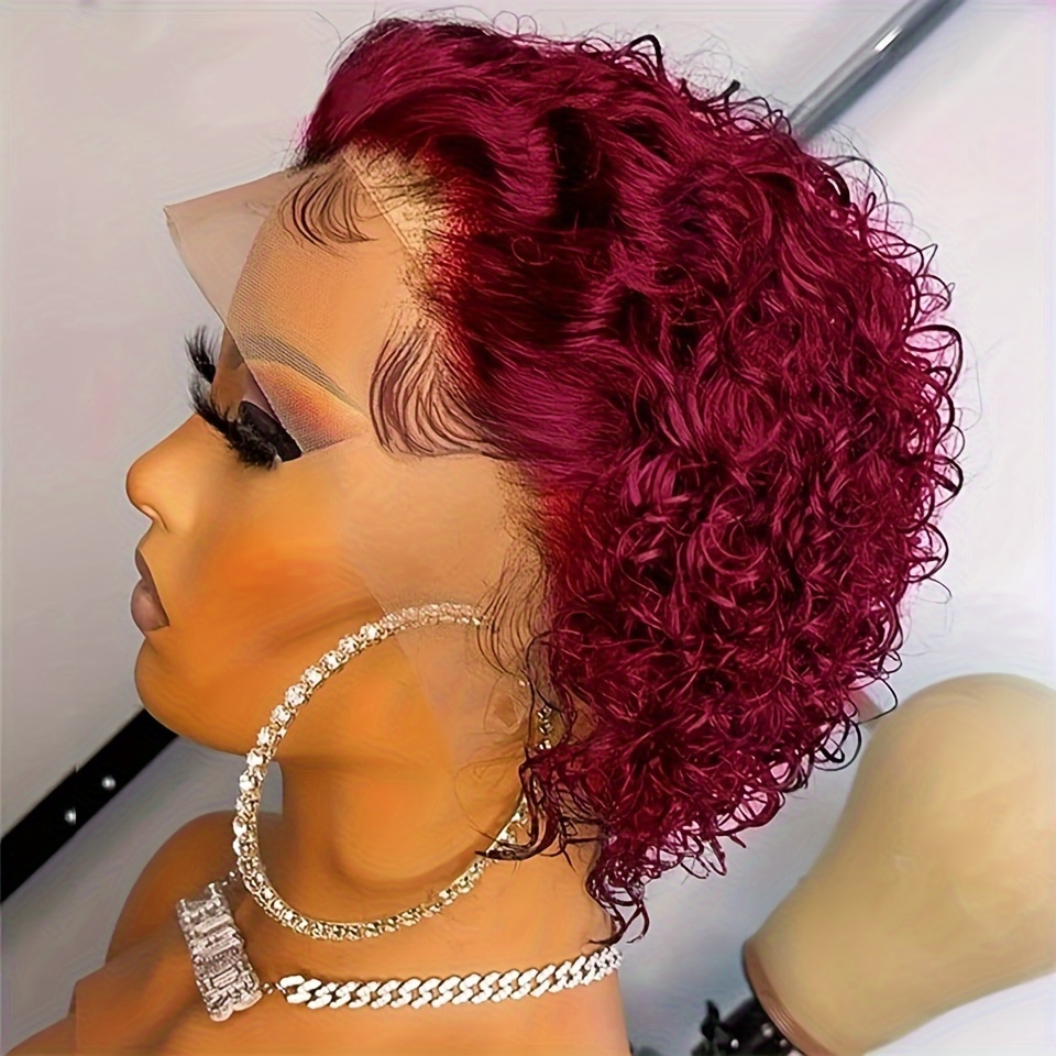  GUSYBG curly bob wig 13x4 frontal lace wig long curly