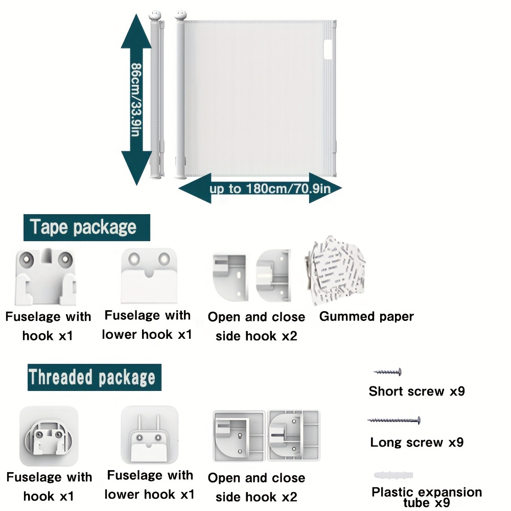 Retractable Baby Gates For Stairs Mesh Pet Gate Tall - Temu Mexico