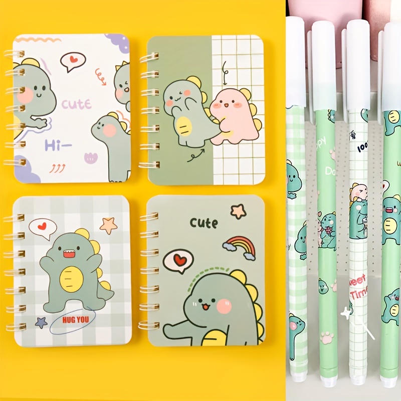 6Pcs/box Kawaii Gel Pen Set Black Ink 0.5mm Cartoon Pens for Kids Writing  Cute Japanese Stationery School Office Supplies Gelpen