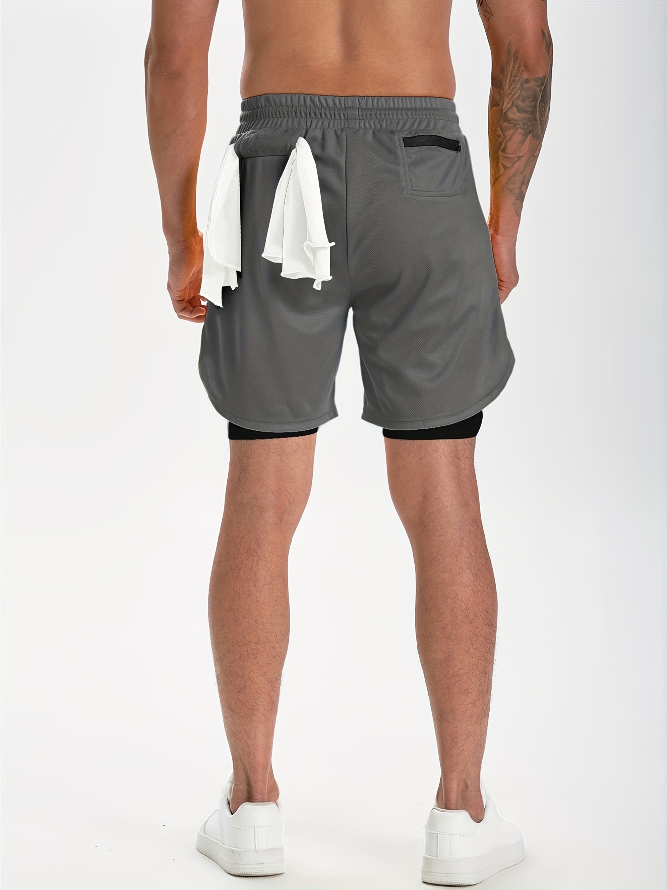2 in 1 Quick Dry Breathable Active Gym Workout Shorts with Phone Pocke –  WODFitters