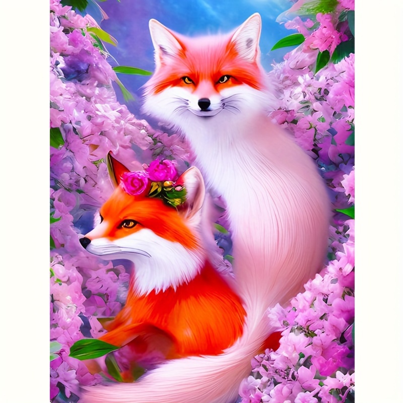 5D Diamond Painting Animal Fox Full Round