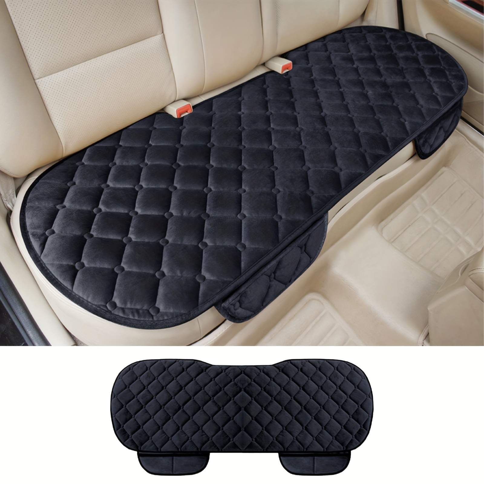 Upgrade Universal Front Car Plush Seat Cover Cushion Comfortable Protection  Pad Mat Voiture Pad Winter Warm Car Seat Cushion