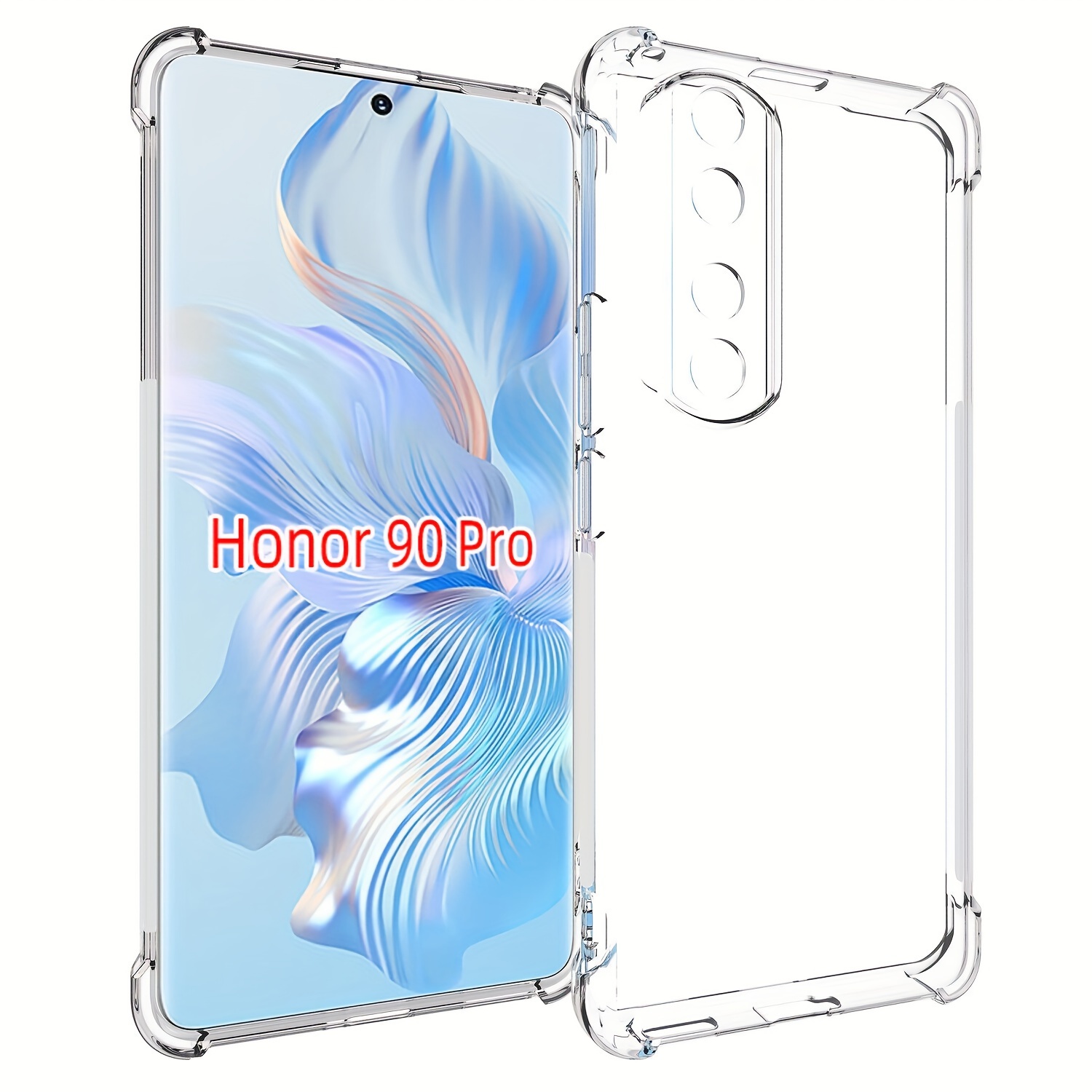 For Honor 90 5G/90 Pro Case Slim Clear Silicone Shockproof Phone Cover