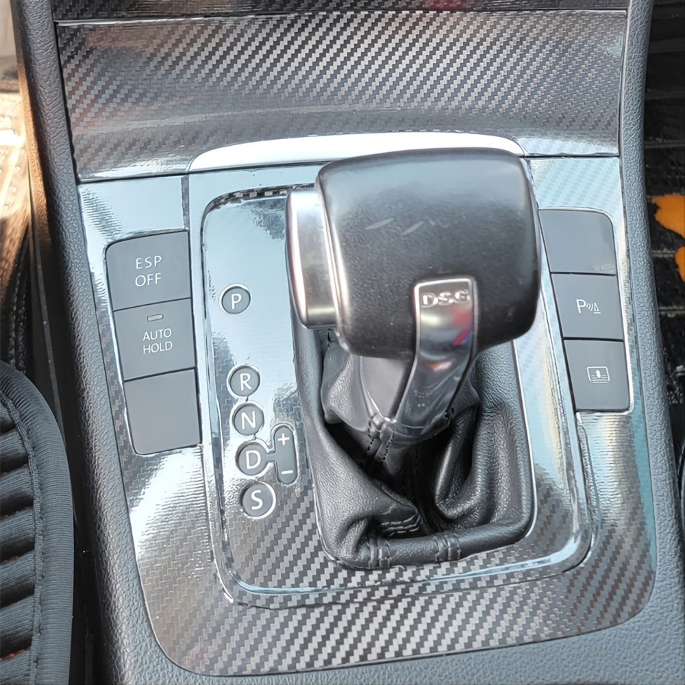 Autocollants en fibre de carbone pour panneau de console centrale  intérieure de voiture, poignée de porte, accessoires de style de voiture  pour Passat B6 2006-2011 - Temu France