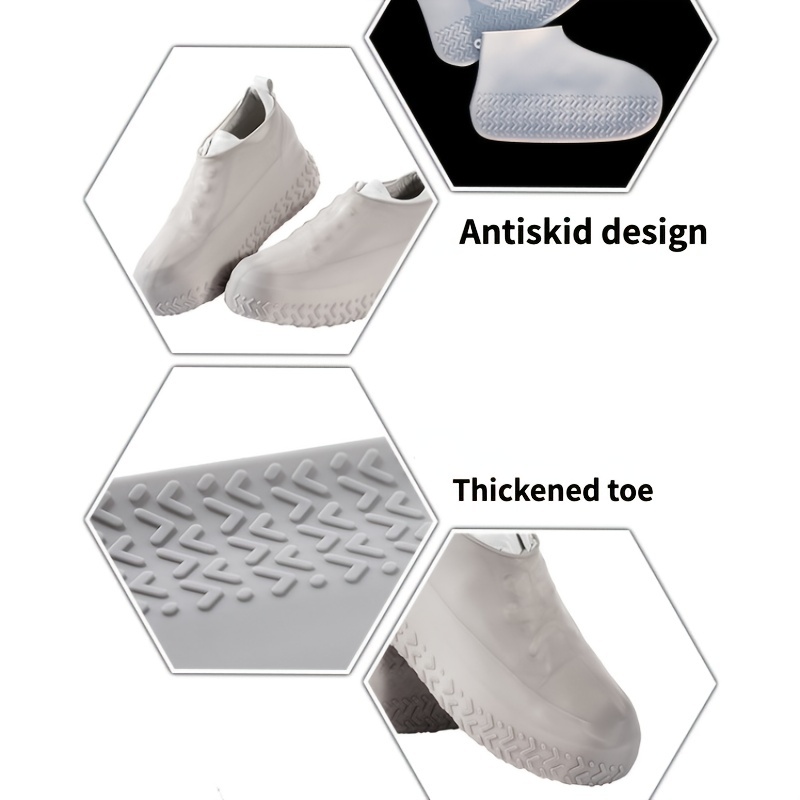 XPEX 1 PAIR cubrezapatos impermeable antideslizante cubrezapatillas cubre  zapatos de silicona funda para zapatos de lluvia cubrezapatos impermeable  funda cubrezapatos reutilizables (L) : : Moda