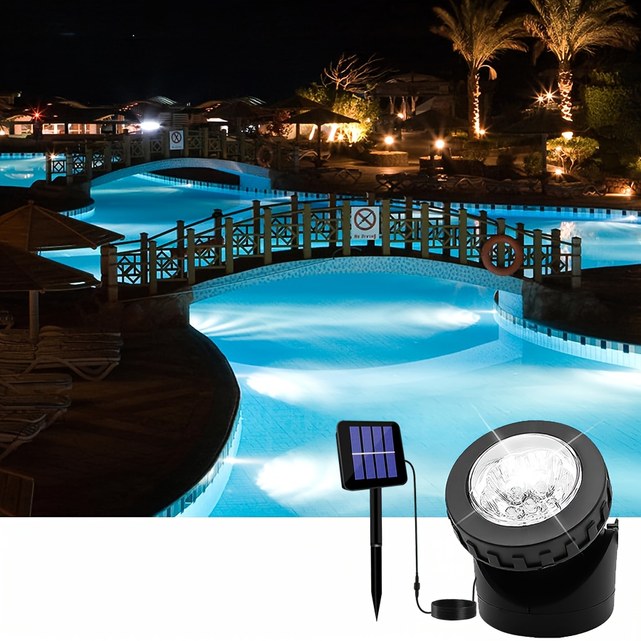 Solar Spot Lights Outdoor LED Waterproof Pond Light Solar Spotlight