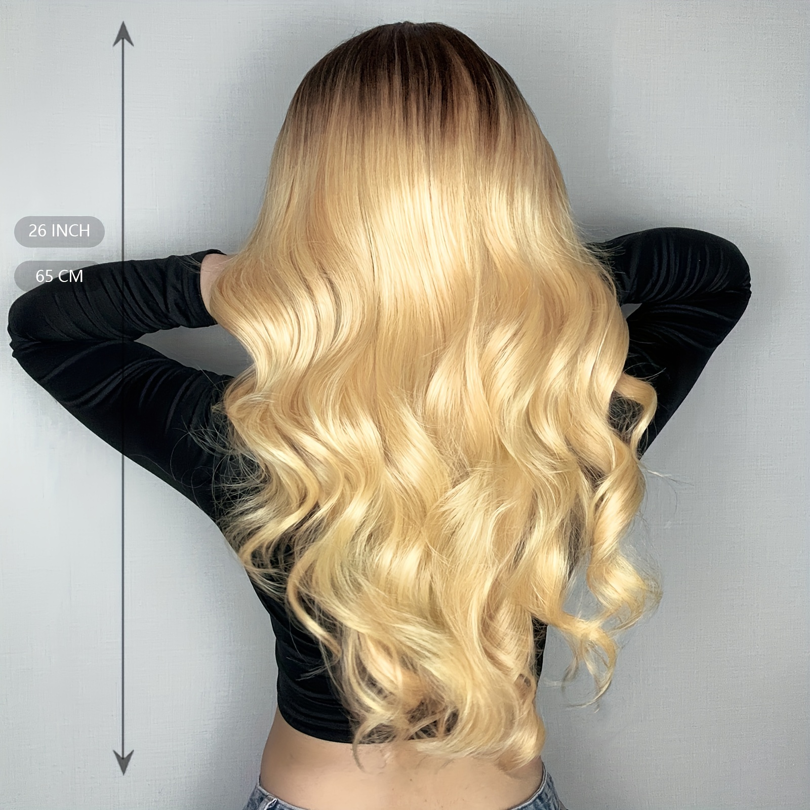 13 5 1 Lace Front Synthetic Gradient Blonde Charming Party Temu