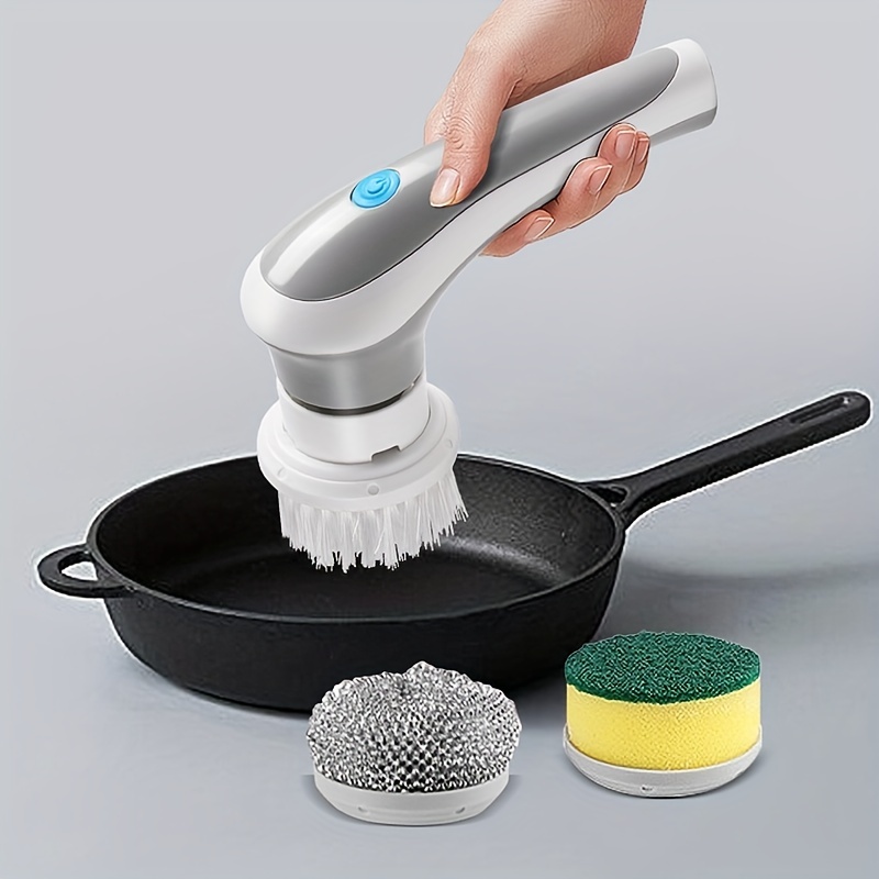 1pc Multi-functional Cleaning Brush With Liquid Dispenser, 2-in-1
