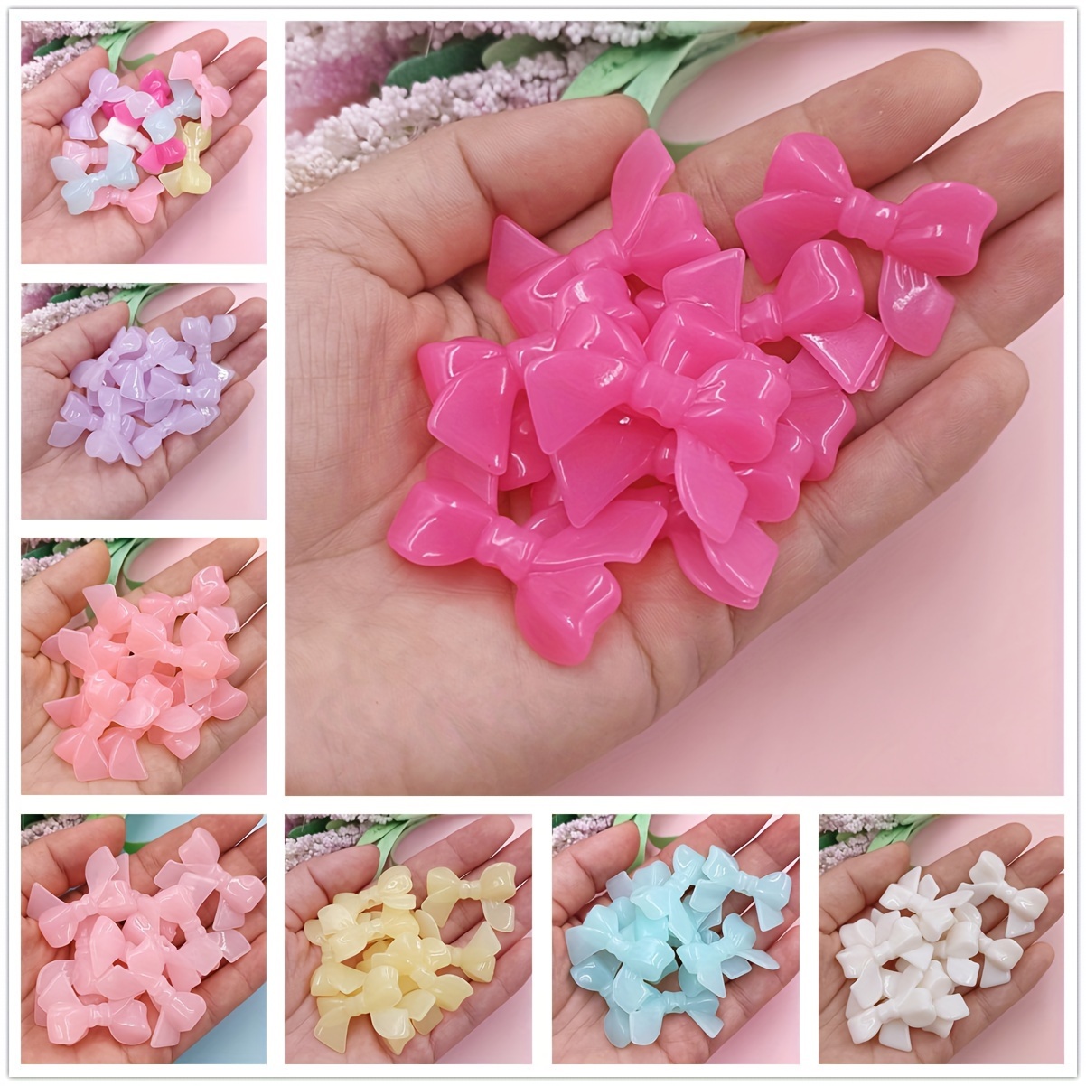 

10pcs 33*24mm Bowknot For Jewelry Making Diy Beading Decors Craft Supplies