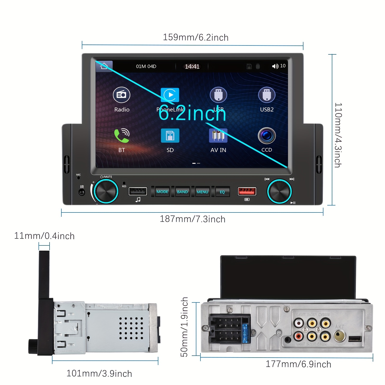 SPECIAL** Car Stereo with Apple CarPlay / Android Auto + HD Camera